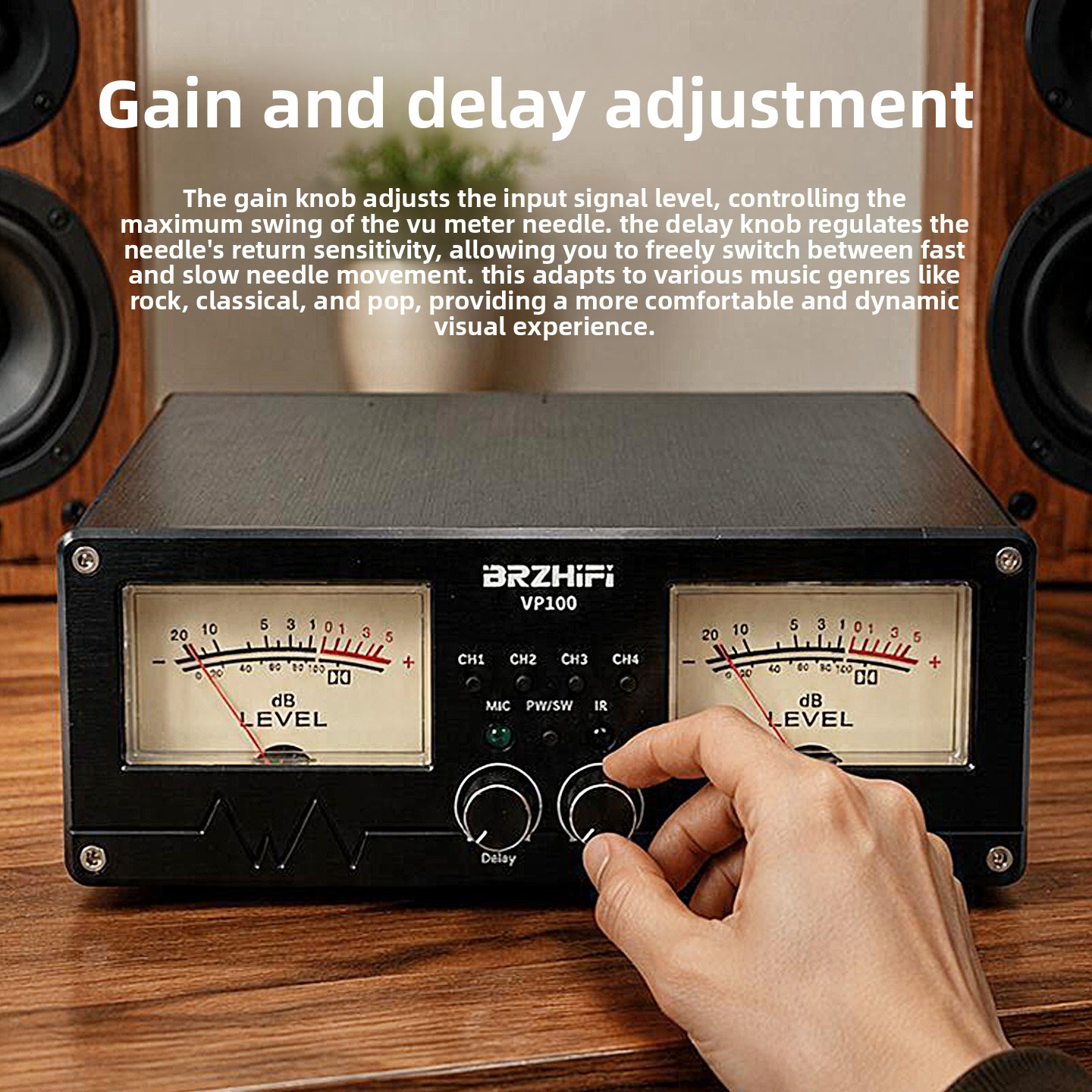 Audio Without Music - BRZHIFI 2027 novo medidor de nível