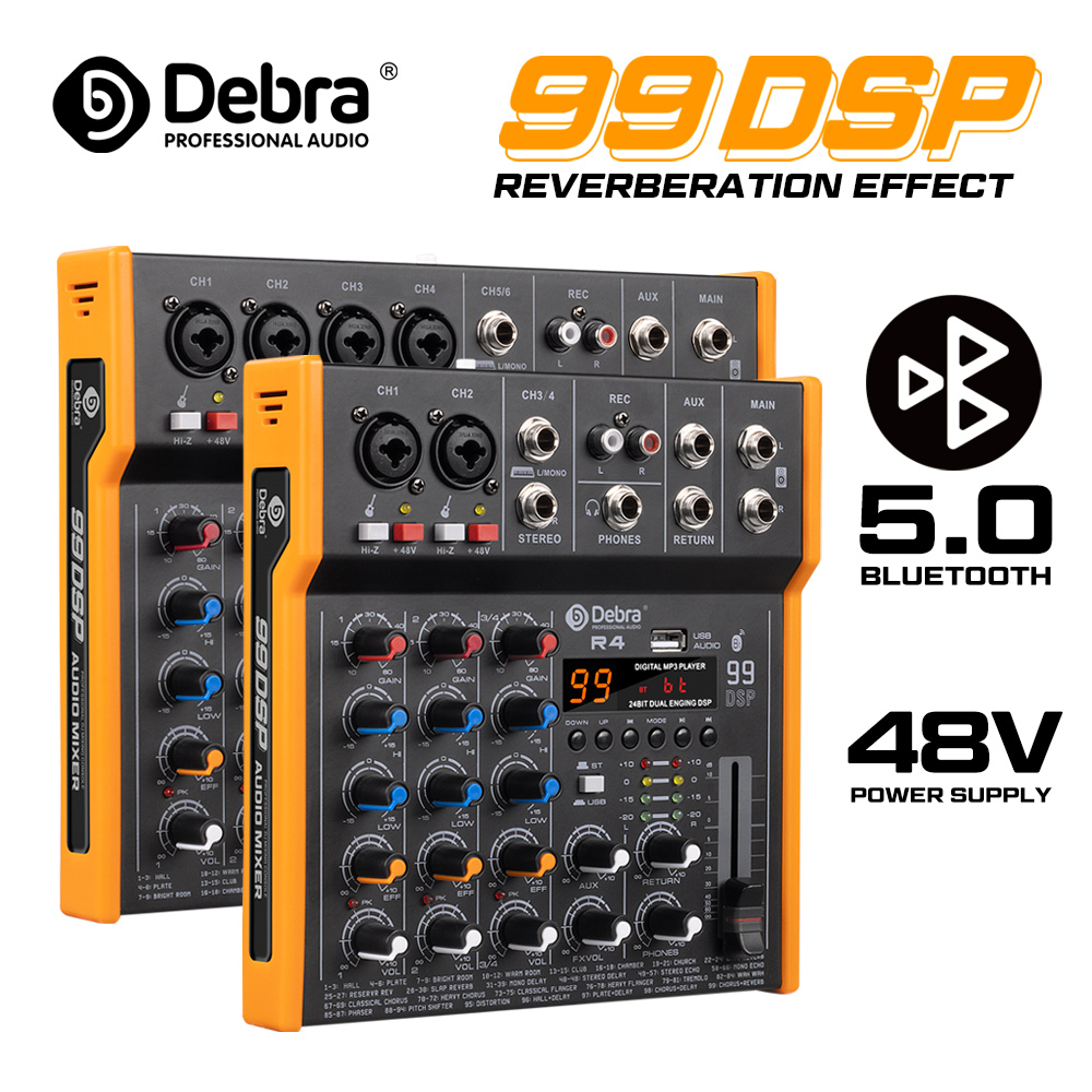 Audio Music Dj - Mixer de Áudio Multi-Canal Debra R4/R6