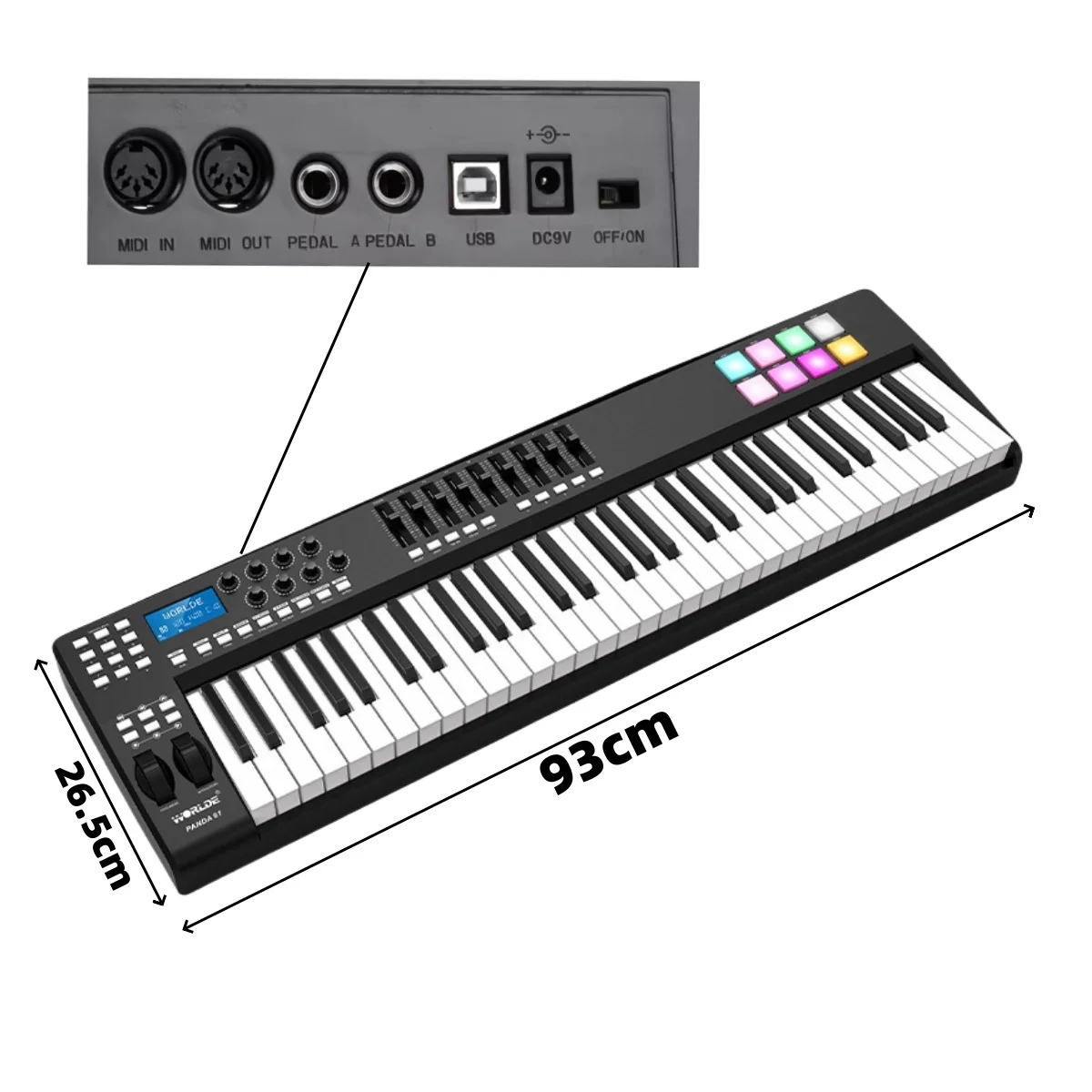 WORLDE PANDA61 Teclado Control - Midi Controller Pad avaliação e preço