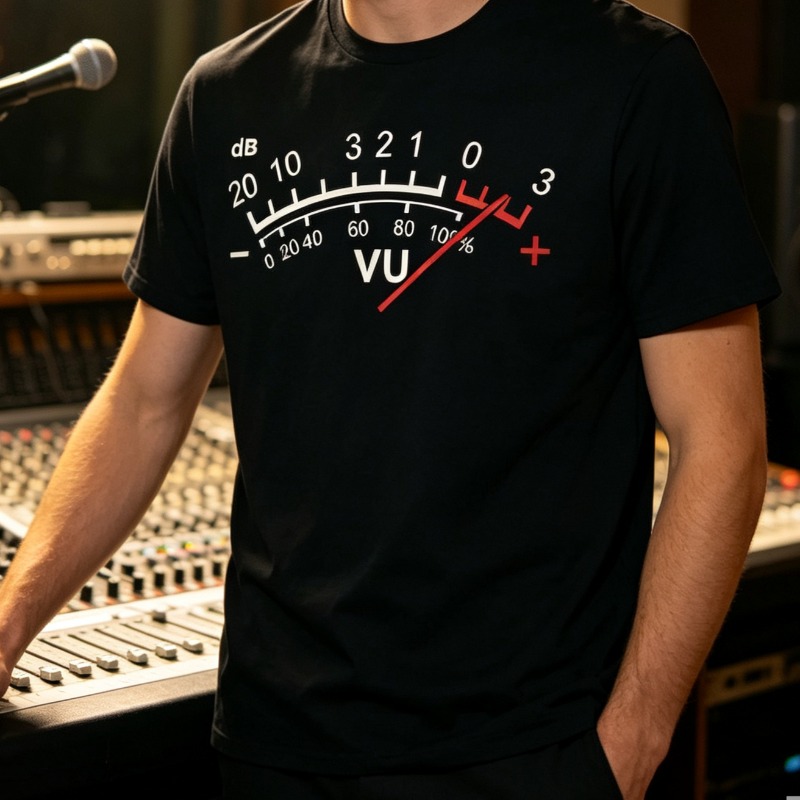 Camiseta masculina com indicad - Audio Music Dj avaliação e preço